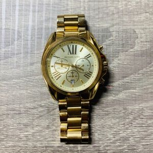 Gold Michael Kors Chronograph Watch